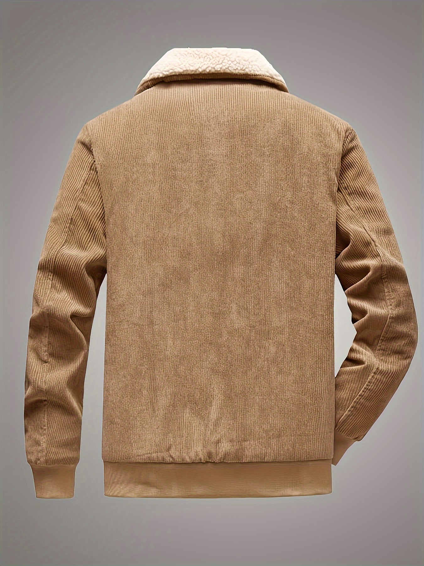 Fleece-Lined Retro Jacket for Men