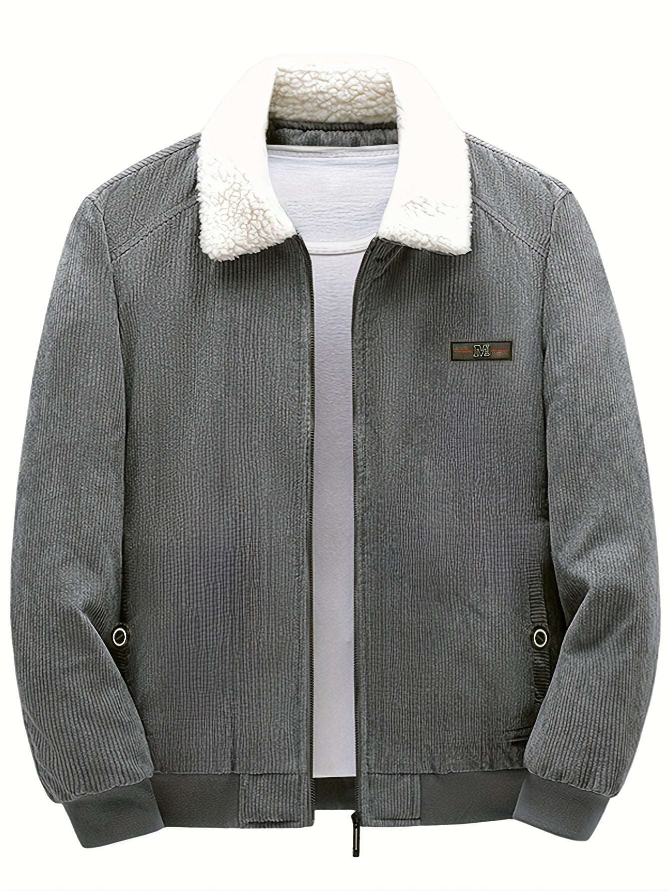 Fleece-Lined Retro Jacket for Men