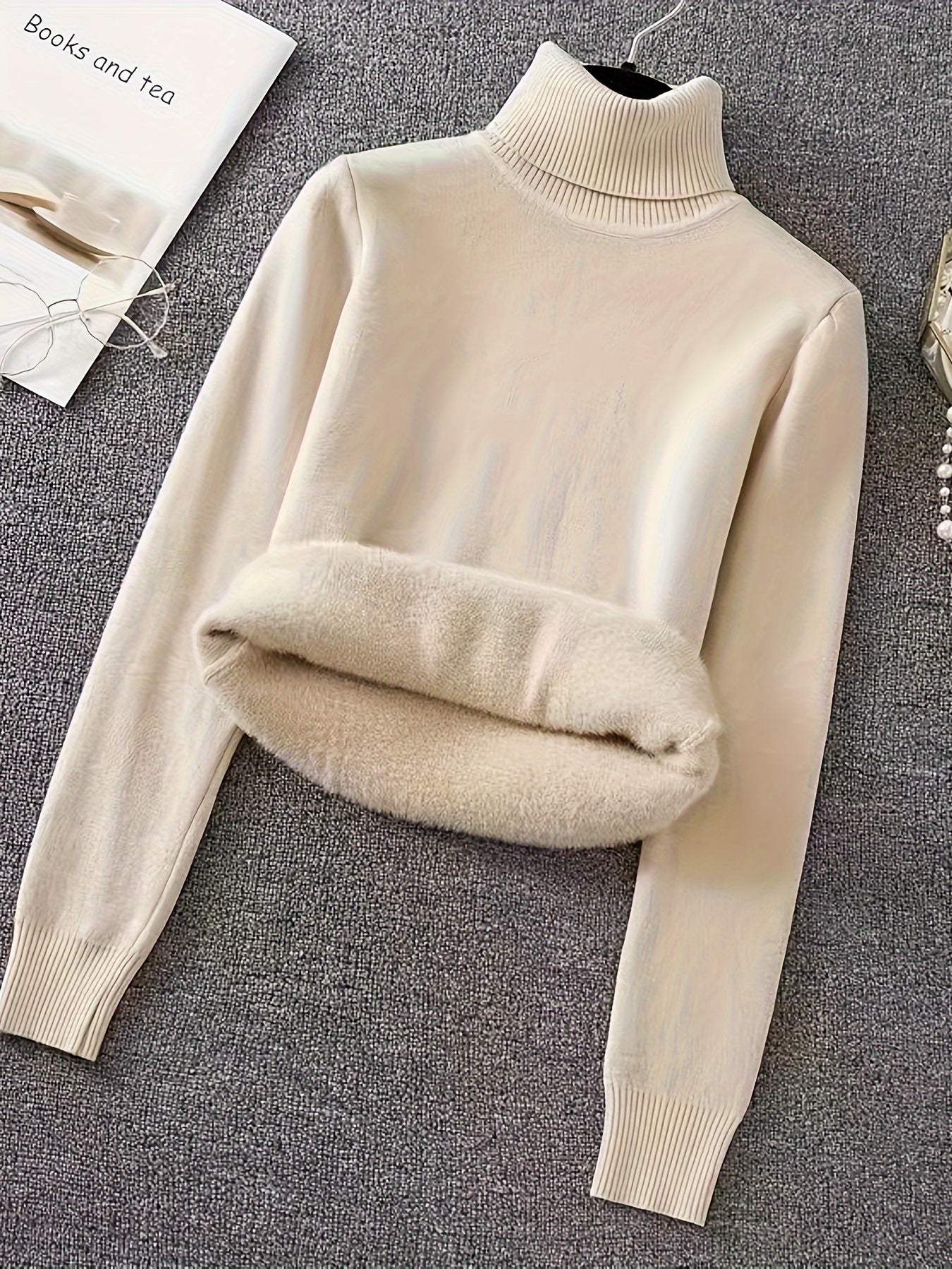 Ribbed Turtle Neck Sweater