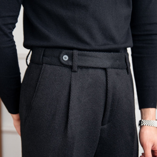Elegant Pants With Button Closure For Men