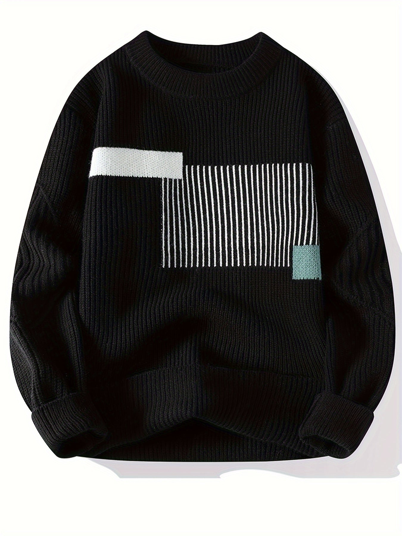 Sweater With Geometric Print For Men
