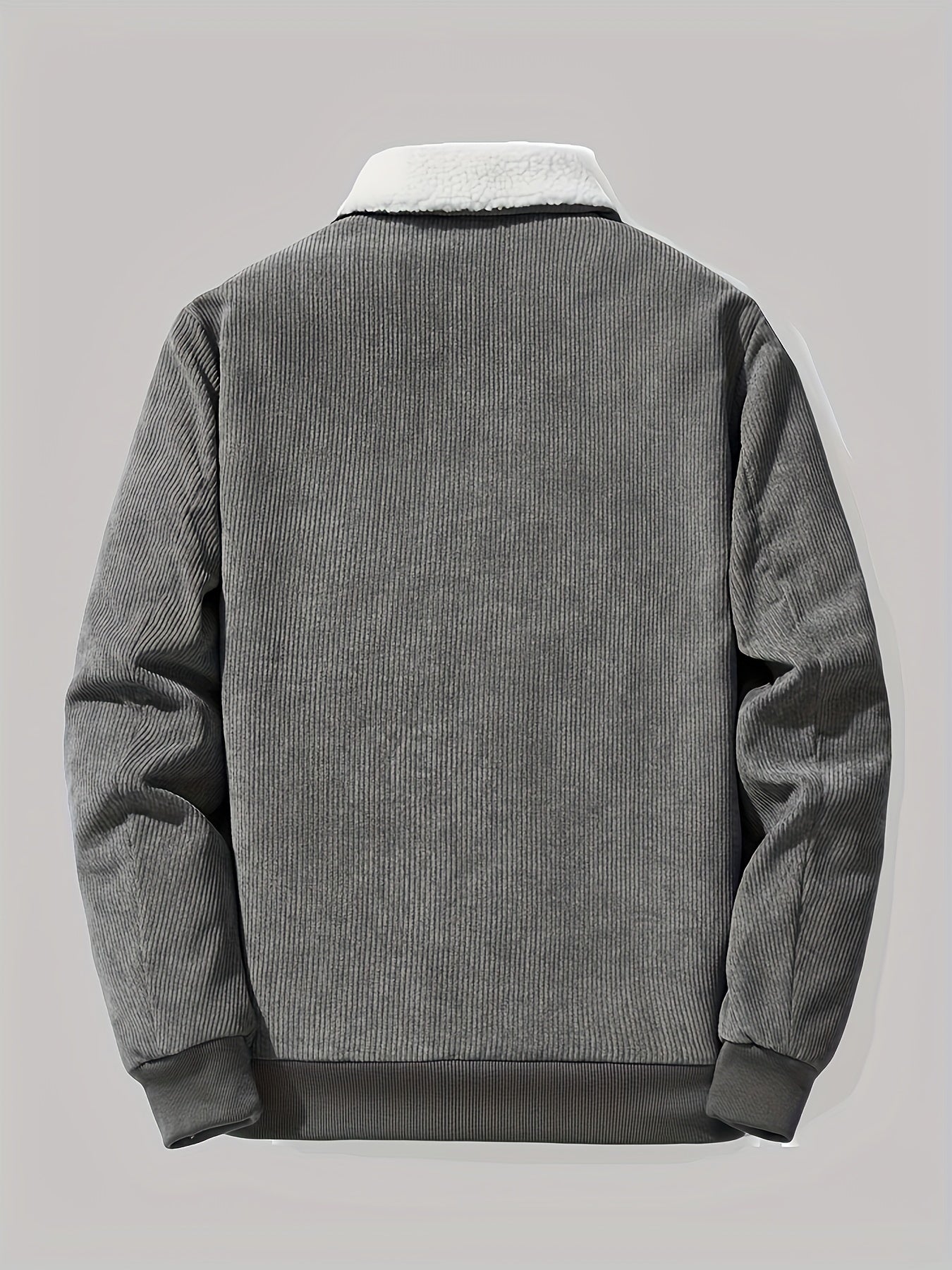 Fleece-Lined Retro Jacket for Men