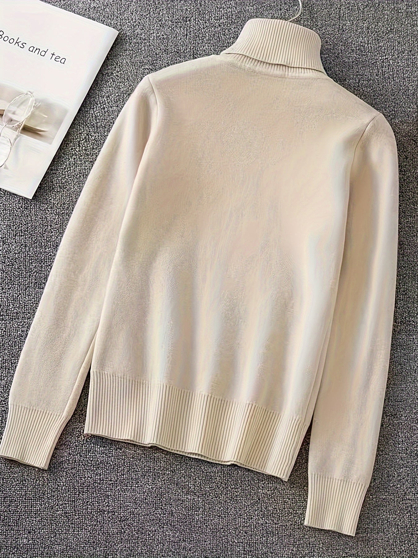 Ribbed Turtle Neck Sweater