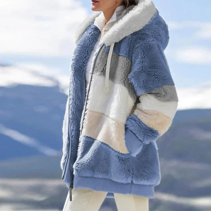 Alexandra fluffy jacket for winter for women Bristol Boutique