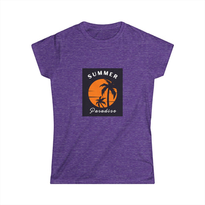 Women's Summer Paradise Tee, Casual T-Shirt for Beach Lovers