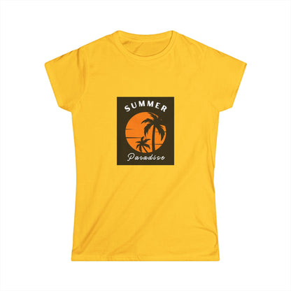 Women's Summer Paradise Tee, Casual T-Shirt for Beach Lovers