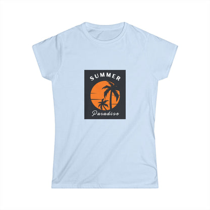 Women's Summer Paradise Tee, Casual T-Shirt for Beach Lovers