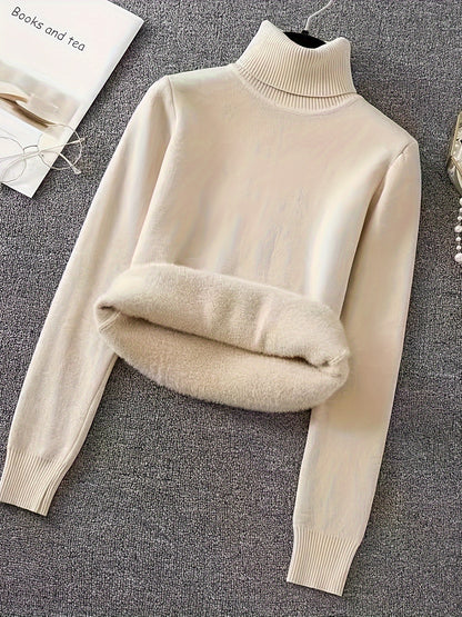 Ribbed Turtle Neck Sweater