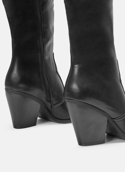 Roxy | High black boots for women