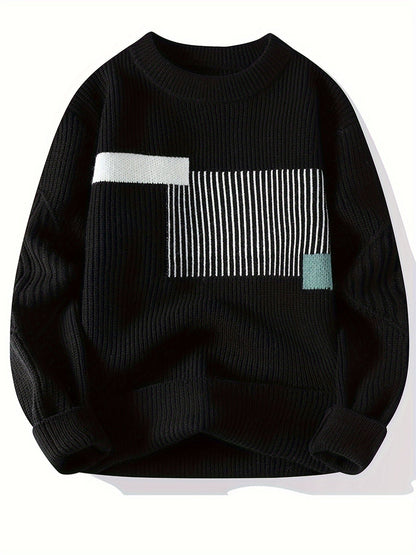 Sweater With Geometric Print For Men
